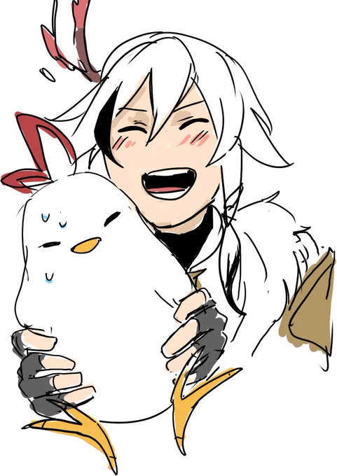 senti taking care of the little feather hua was in for ch 20-22 feels like this, she was so nice and gentle 