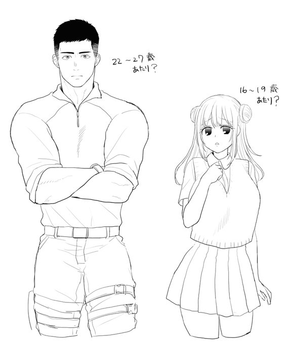 フォロイーが萌える世界観と女の子を考えてくれたので妄想が捗る
戦闘に携わる男子は短髪マストだよね 