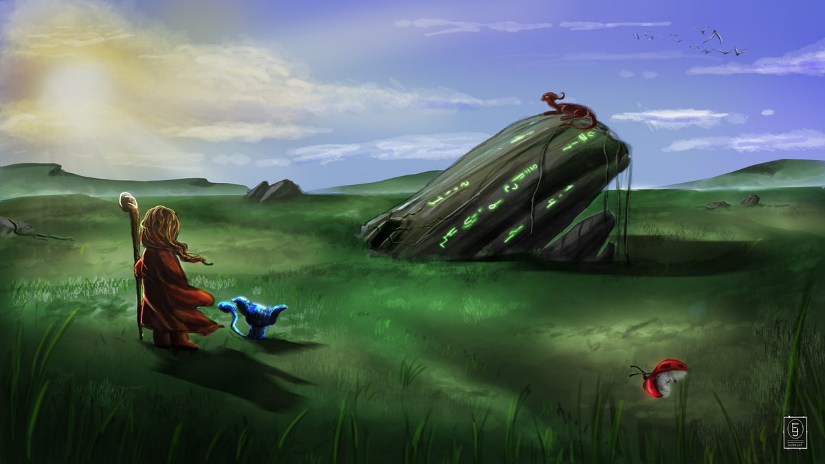 Pour l'ouverture de mon compte Twitter je vous propose quelques uns de mes anciens #digitalpainting sur #photoshop . J'apprécie la #fantasyart