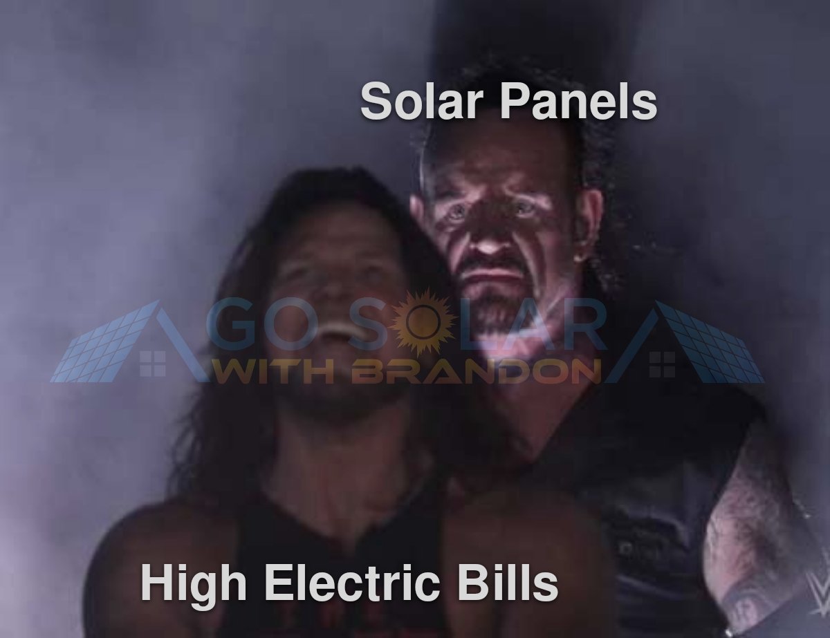 YourSolarPro's tweet photo. Tired of high electric bills? 😴 💡 💸

When you switch to #solar you could save money, increase your home value, and help the environment! 🌎 

Schedule a FREE, no obligation site survey today and I'll give you $25. 🤑
#gosolarwithbrandon #ownyourpower #savingmoney https://t.co/U0KCmwWGAp