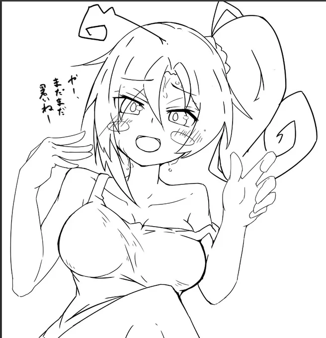 並行して来弥さん描き始めたらちょう楽しいからみんなも来弥さん描くといいよ( 'ω') 