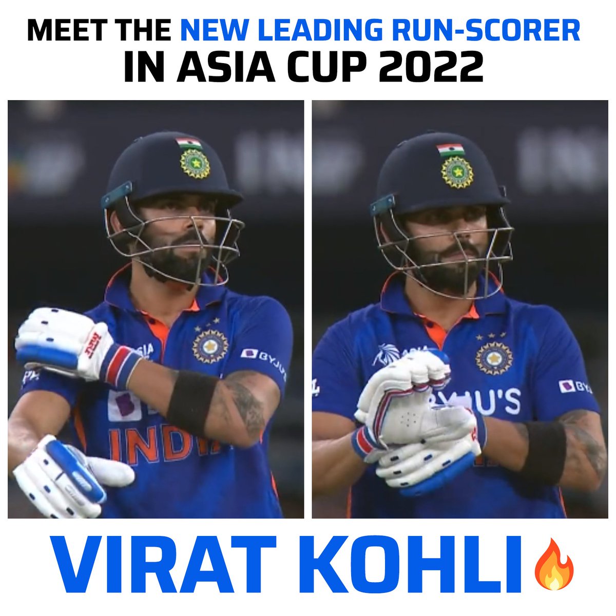 He is back 🔥🔥🔥🔥🔥🔥the king is back for his 👑 end the debate 🔥#nevereverdoutourking👑#viratian#king#backtoback50 #AsiaCup2022 #INDvsPAK2022