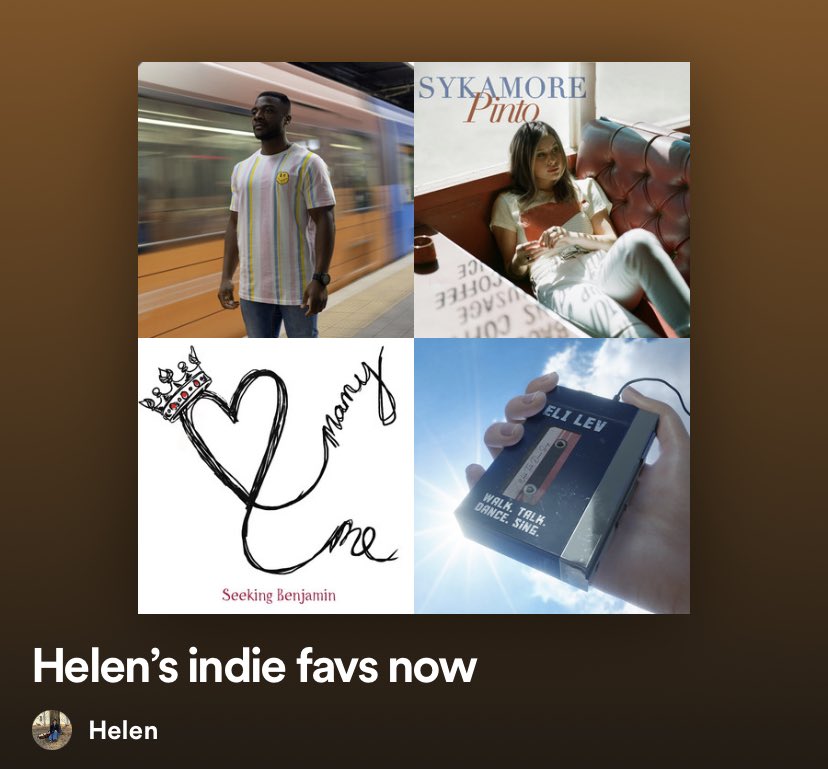 Thanks to <a href="/DJencat/">DJ JenCat</a> for introducing me to <a href="/SykamoreMusic/">SYKAMORE</a> and @SeekingBen. Check them out on my indie playlist!!