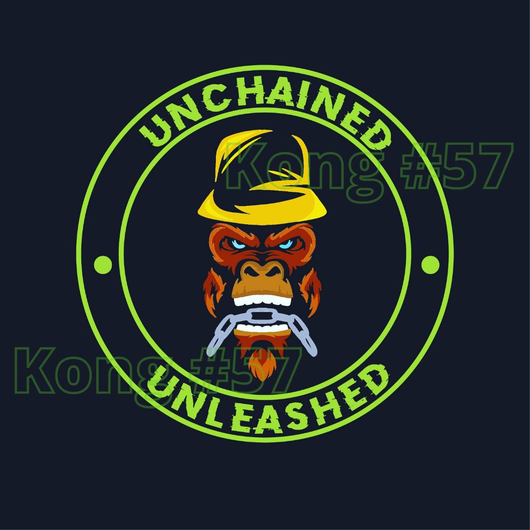 Kong57Brand's tweet photo. 1st Template shirt design💯 #Kong57 🦍🔗🟢 #design @Irfan14710 https://t.co/dhxD4j2RxS