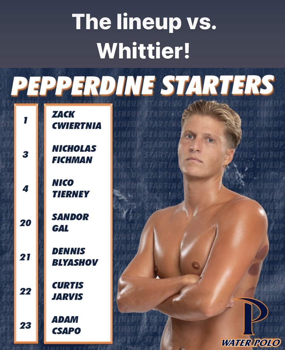 Way to go Zack! Starting as a freshman at Pepperdine! @PeppWaterPolo #goaliegoals