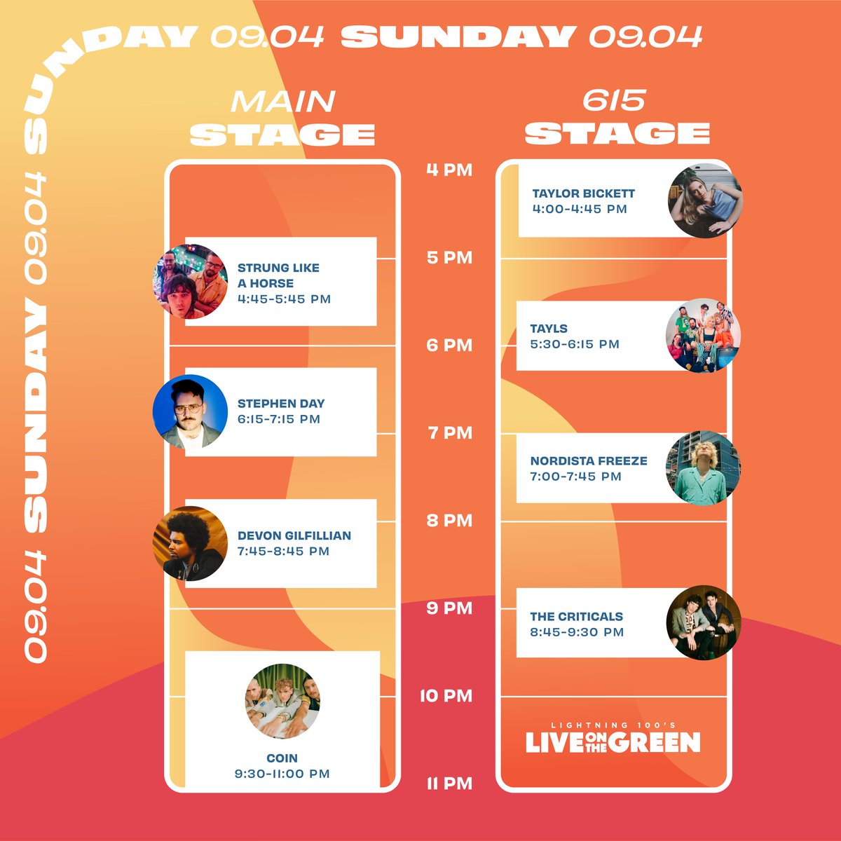SUNDAY FUNDAY! We've got another day full of FREE music! Gates open at 3 and the party goes until 11 #lotg2022
<a href="/visitmusiccity/">Nashville Tennessee</a> <a href="/Lightning100/">Lightning 100</a>