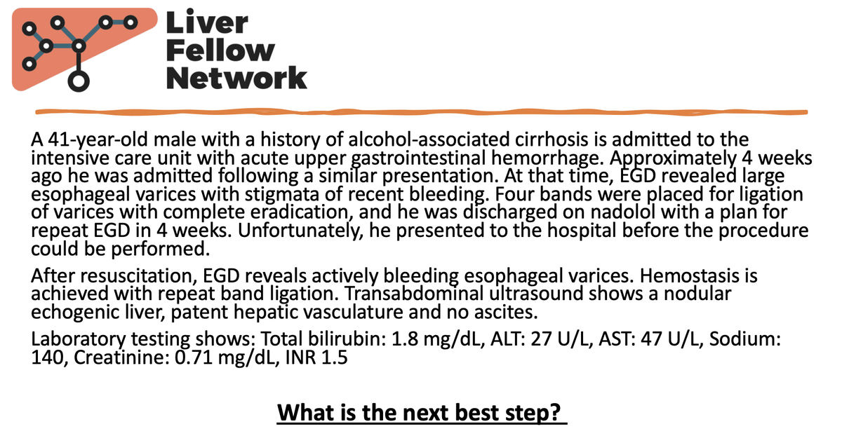Liver Fellow Network (@liverfellow) on Twitter photo Get ready for <a href="/Jess_Musto/">Jessica Musto</a>'s Clinical Pearls case tomorrow by answering the following poll! 👇
#MedEd #FOAMed #livertwitter #GITwitter #MedTwitter Get ready for <a href="/Jess_Musto/">Jessica Musto</a>'s Clinical Pearls case tomorrow by answering the following poll! 👇
#MedEd #FOAMed #livertwitter #GITwitter #MedTwitter