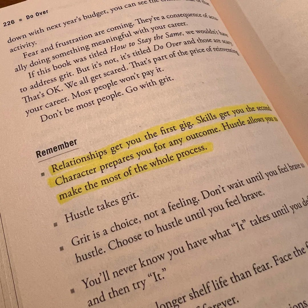 JonAcuff's tweet photo. Save this for the days when your career feels uncertain or you are looking to start a new one!
I write a lot more about this in my book, Do Over (https://t.co/eWKwYglaxJ).

#doover #book #quotes #goals #affiliate https://t.co/UcGNuBU4dS