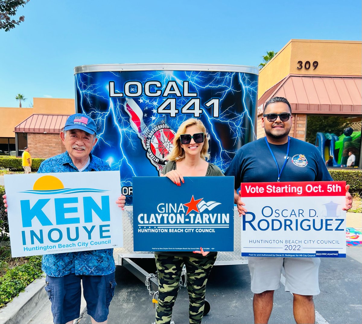 KenInouyeHB's tweet photo. A great #LaborDay event hosted by @OCLF yesterday to celebrate the importance of unions and workers in America. #TeamHB supports our workers and working-class communities! https://t.co/tnr2lO3ACE