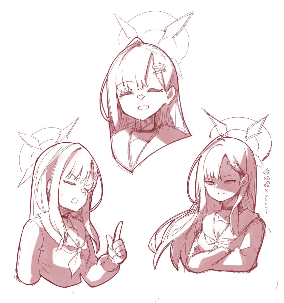 ブルアカ「イチカの落書き #ブルアカ 」|だてめがね@Skebのイラスト