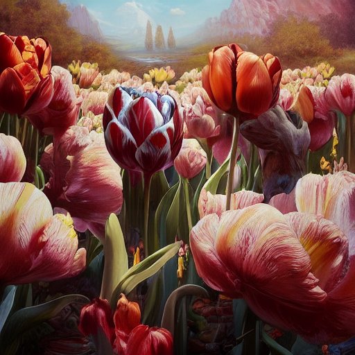 amytweeting's tweet photo. Tulips are my very favorite flower. I just always forget to plant them when it's that time of year. - made with @get_starryai https://t.co/ndNjCcr10N