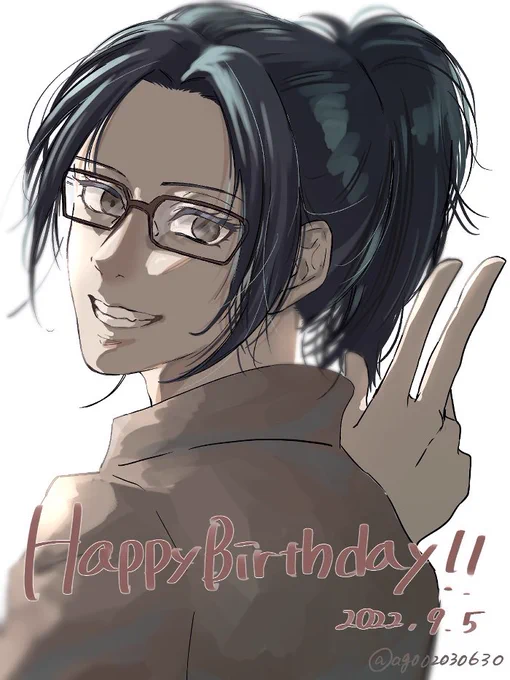 キラキラ目で好きな事をしてて欲しいなハンジさんお誕生日おめでとう#ハンジ・ゾエ生誕祭#ハンジ・ゾエ生誕祭2022 