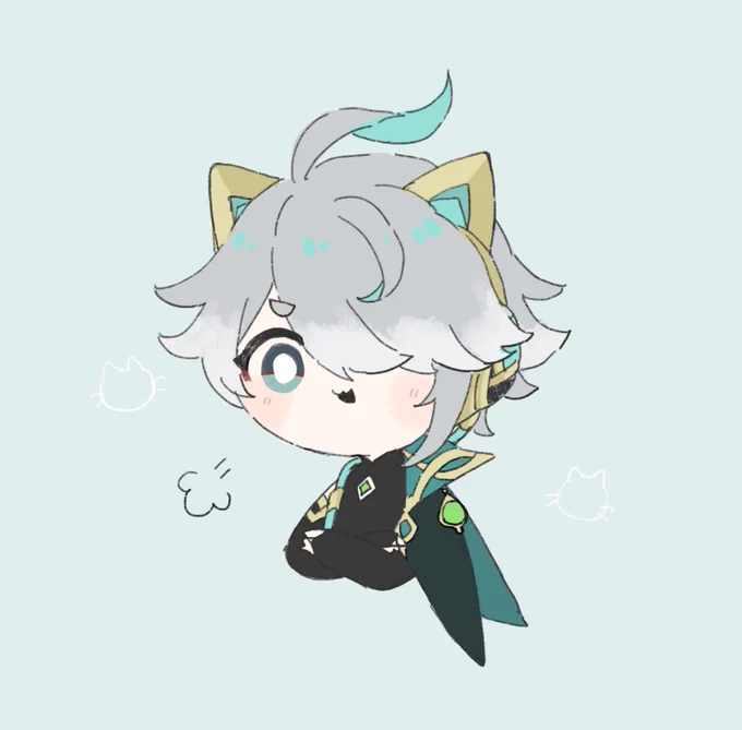 Kitty headphone #原神 #アルハイゼン #Genshin #Alhaitham 