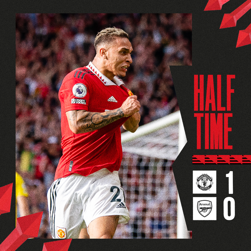 ManUtd's tweet photo. More of the same in the second half, Reds 💪

#MUFC || #MUNARS