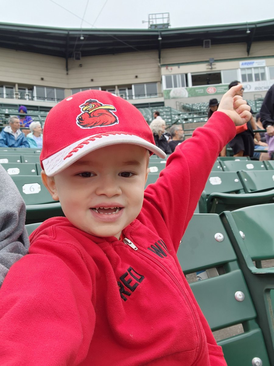JessicaP0421's tweet photo. Ready for the game to start! Let's Go @RocRedWings !  #rocthesummer #baseballisthebest https://t.co/ZWw7SB45zr