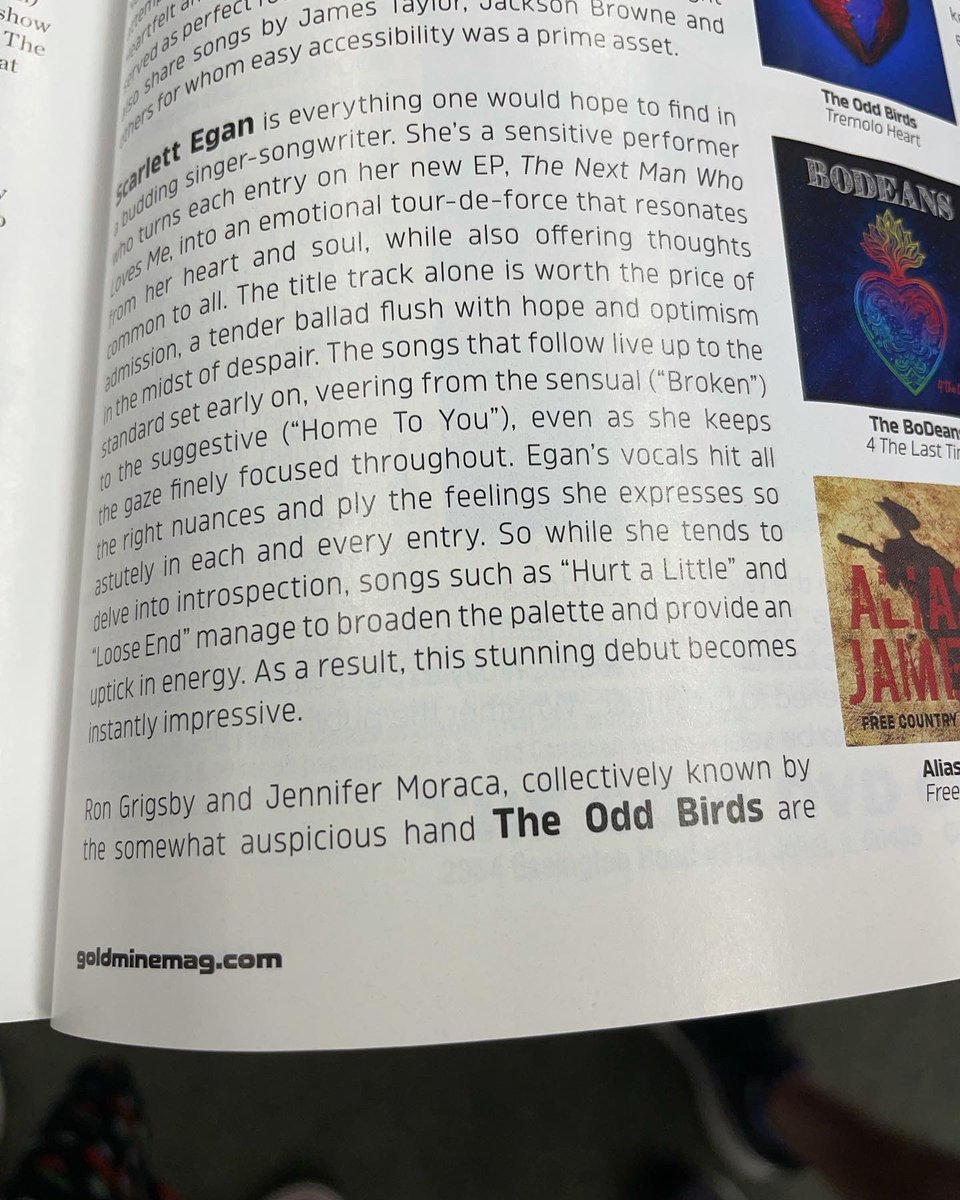 TheOddBirds's tweet photo. Check out this review of our latest album Tremolo Heart in Goldmine Magazine. https://t.co/M2y0YOQgDH