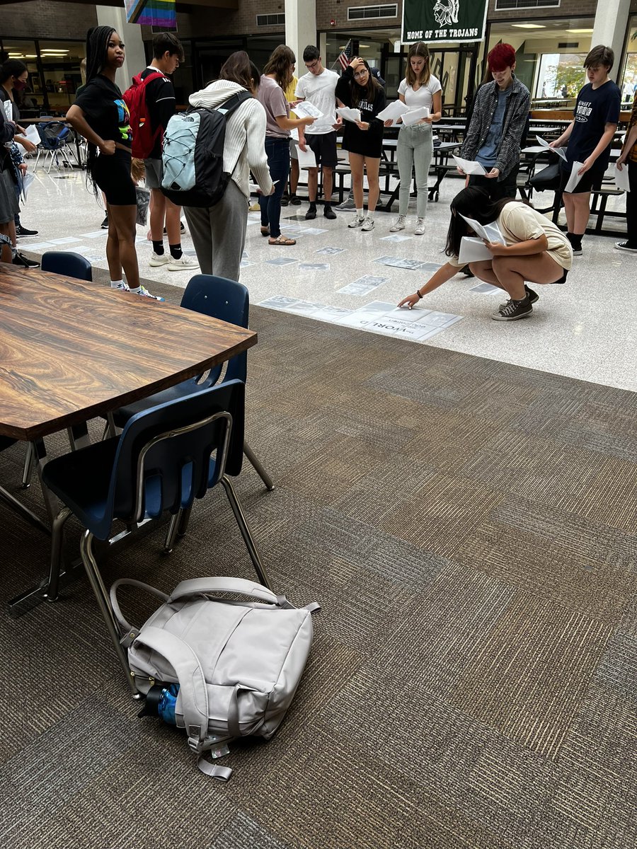 Getting the school year off to a great start students in AP human geography collaborating to solve problems and thrive together #trojansthriving #tosaproud <a href="/tosaschools/">Wauwatosa Schools</a>