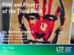 #THEATRE #REVIEW: Fear And Misery Of The Third Reich - St Luke's Bombed Out Church, Liverpool. @BombedOutChurch @LpoolTFestival @BillElms #LIverpool #Brecht - here - number9reviews.blogspot.com/2022/09/theatr…