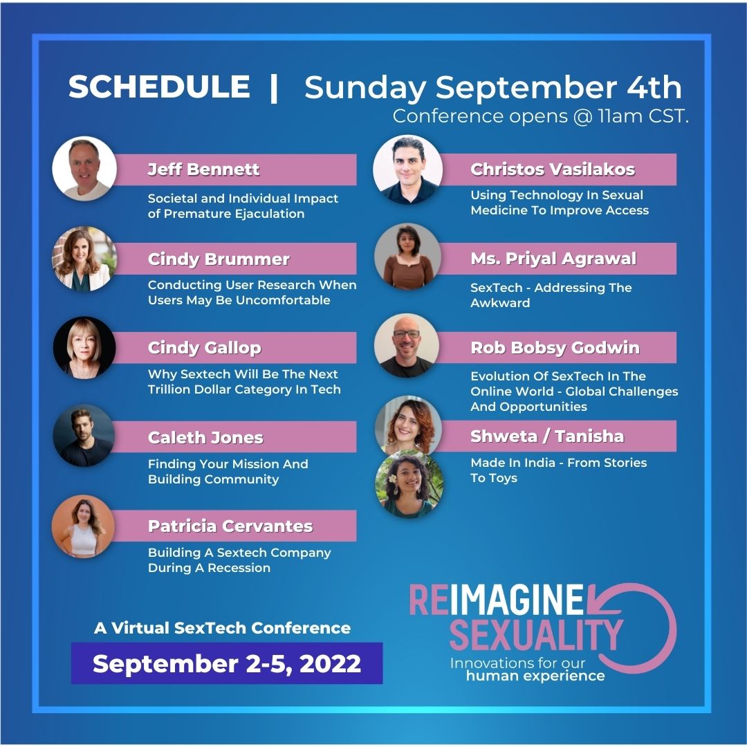 Here we go- Day 3!  Our speakers have been amazing so far. Hold on tight because we still have more and it is about to get more interesting. 
⬇️⬇️LOOK at the line up! 🎇
You can still watch it for free, register at reimaginesexuality.com