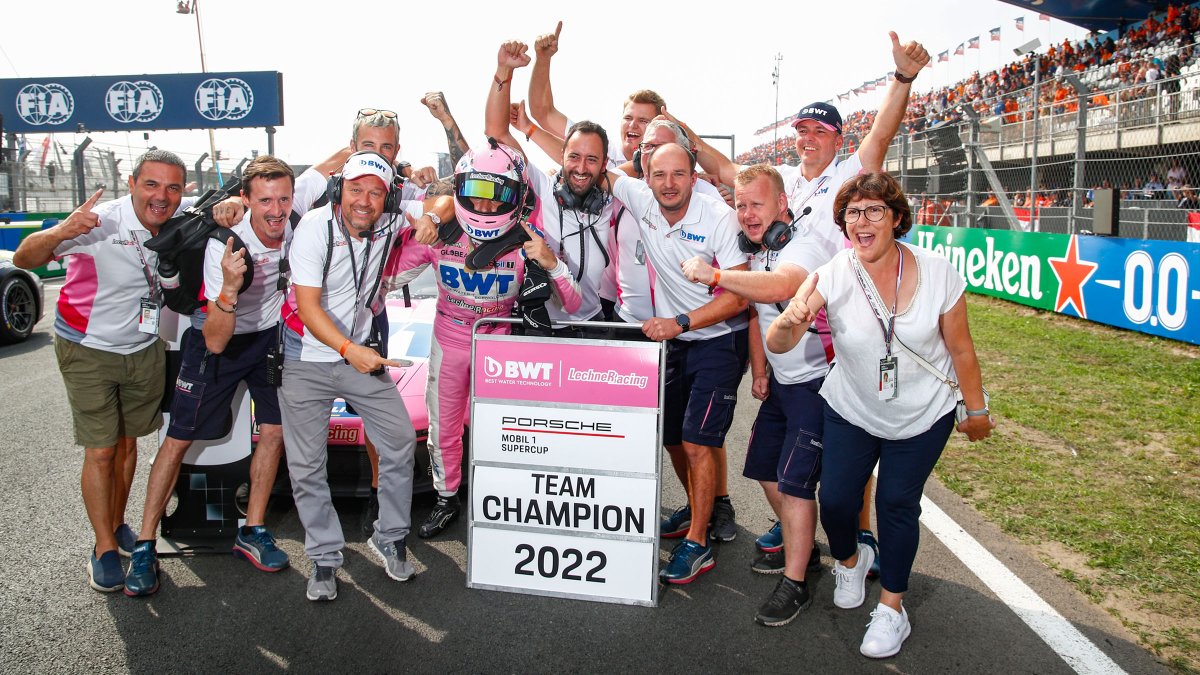 Porsche Supercup (@porschesupercup) on Twitter photo #PorscheMobil1Supercup – Big congrats to BWT <a href="/LechnerRacing/">Lechner Racing</a> for prematurely becoming Teams’ Champion of 2022 #Porsche #Supercup. The 12th (!) such title for the Austrian squad founded by late #WalterLechner. Points by <a href="/DylanPereiraLu/">Dylan Pereira</a>, <a href="/HarryKingRacing/">Harry King</a>
#911GT3Cup <a href="/PorscheRaces/">Porsche Motorsport</a> #PorscheMobil1Supercup – Big congrats to BWT <a href="/LechnerRacing/">Lechner Racing</a> for prematurely becoming Teams’ Champion of 2022 #Porsche #Supercup. The 12th (!) such title for the Austrian squad founded by late #WalterLechner. Points by <a href="/DylanPereiraLu/">Dylan Pereira</a>, <a href="/HarryKingRacing/">Harry King</a>
#911GT3Cup <a href="/PorscheRaces/">Porsche Motorsport</a>