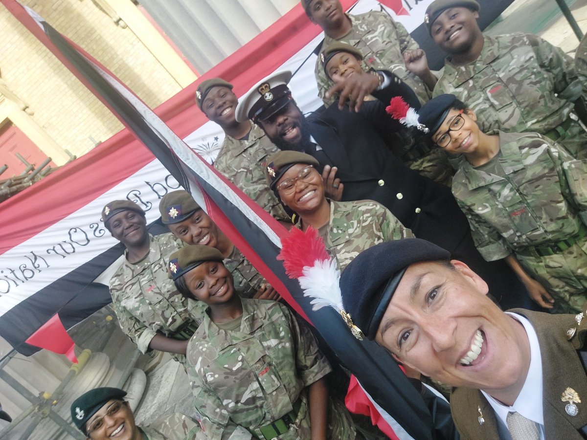 7Coyglseacf's tweet photo. It might be stand-down but #7Coy is on the move!

We're honored to have attended the celebrations of 60 years of independence for Tirinidad and Tobago.

Cdt Mignott, whose father is from Trinidad and Tobago was the flag bearer! 🤩

@GLSEACF @MajKOC7
@71_Det @acfbame @TTHC_London https://t.co/g6KYLoFcbA