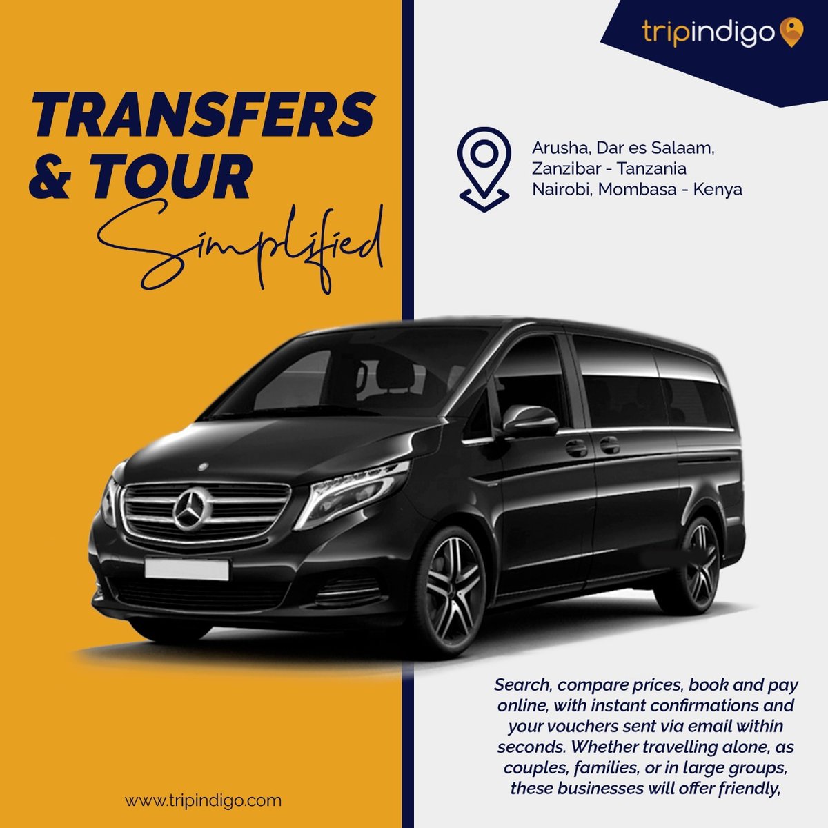 tripindigocom's tweet photo. Click, Choose and Book a Car Hire and Transfers Easily in and around East Africa!

Explore East Africa with @tripindigocom 
.
.
#CarHire #Tripindigo #tripindigocom #eastafrica #travel #fly #adventuretrip #tanzania #booknow #booktravel #travelgram #travellife #traveladdict #travel https://t.co/OHuhdsNWXY
