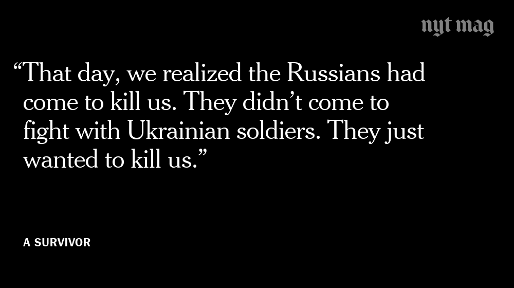 In March, James Verini began interviewing survivors of the defining atrocity of the war in Ukraine: Russia's bombing of Mariupol's Drama Theater, called “a clear war crime” by Amnesty International. What follows is an account based on their experiences. nyti.ms/3wVkdNY
