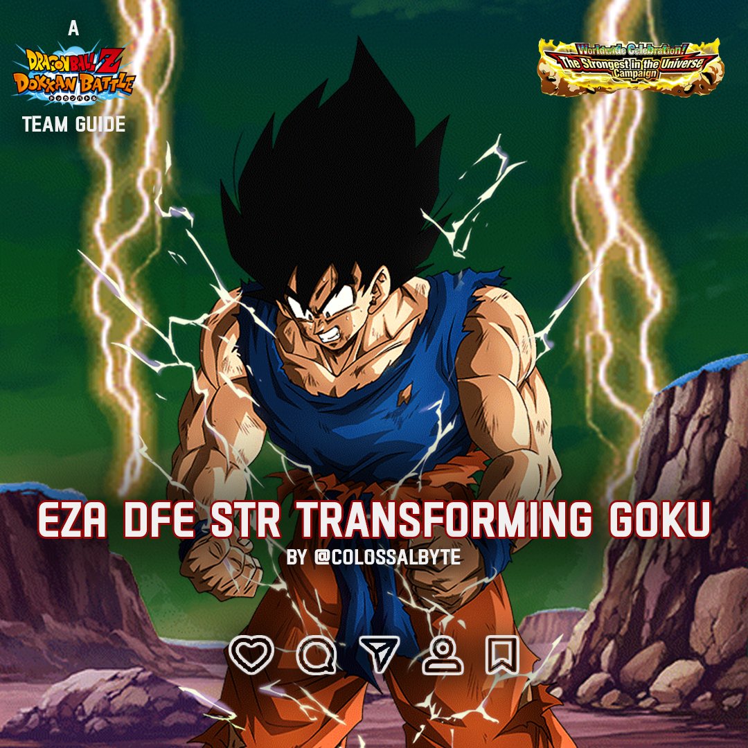 CollosalbyteG's tweet photo. EZA DFE STR Transforming Goku's team guide is here!
#dragonballlegends #dokkanbattle #dokkanbattlez #dragonballz #dragonballsuper #dokkantips https://t.co/ARRwv8zNAW