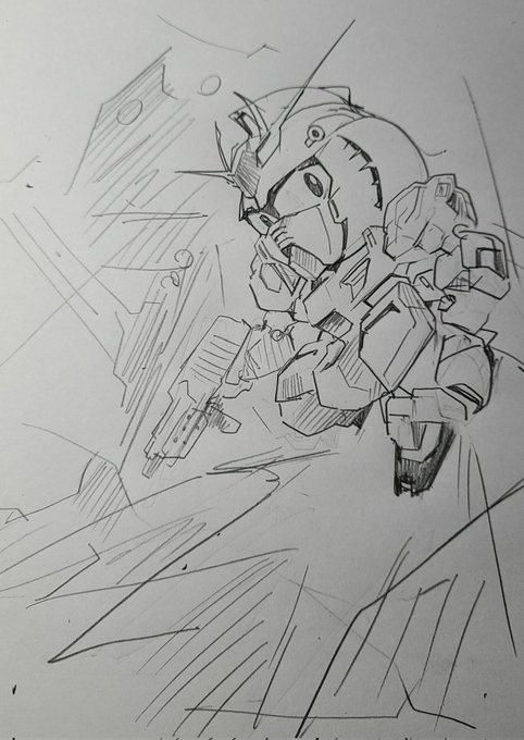 シャアと生身でやりあった後、坑道から離脱かけるν 