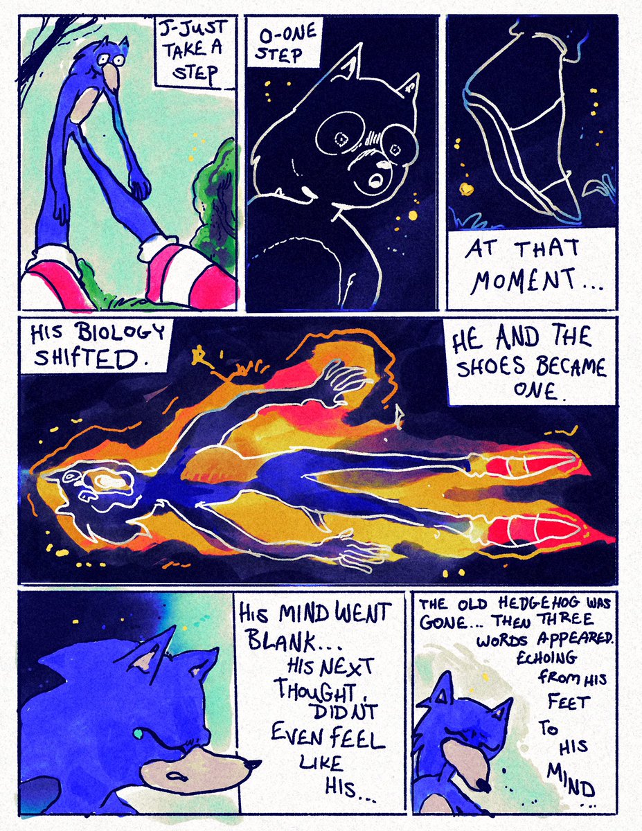 Buttsmarts's tweet photo. My personal take on a #SonicTheHedgehog origin story. https://t.co/YhVIce2xZa