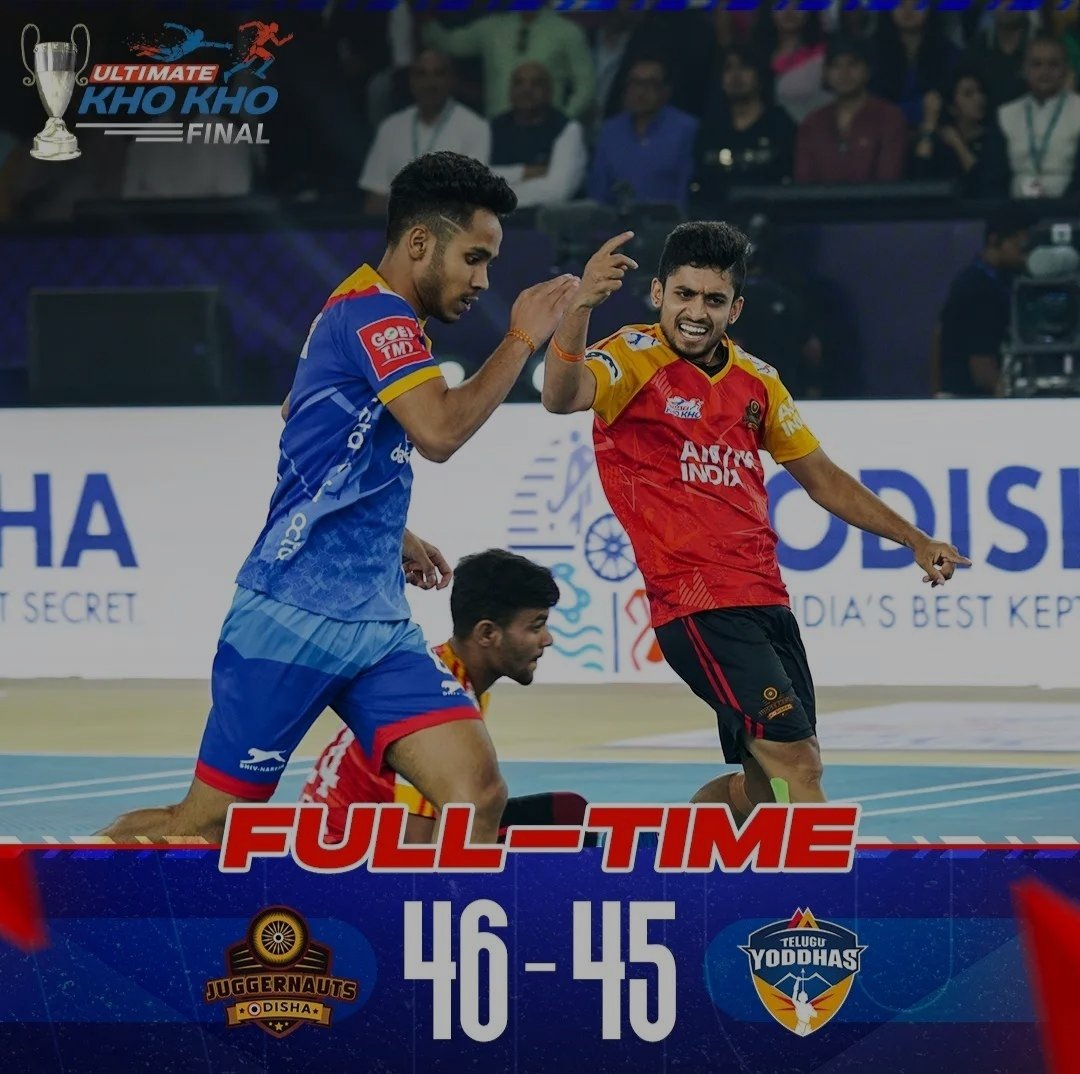 Ashutos12094149's tweet photo. Odisha champion๐
@od_juggernauts
@sports_odisha
@Naveen_Odisha
@UltimateKhoKho ๐#UltimateFinal #IndiaMaarChalaang #KhoKho https://t.co/fE7Tnq732R