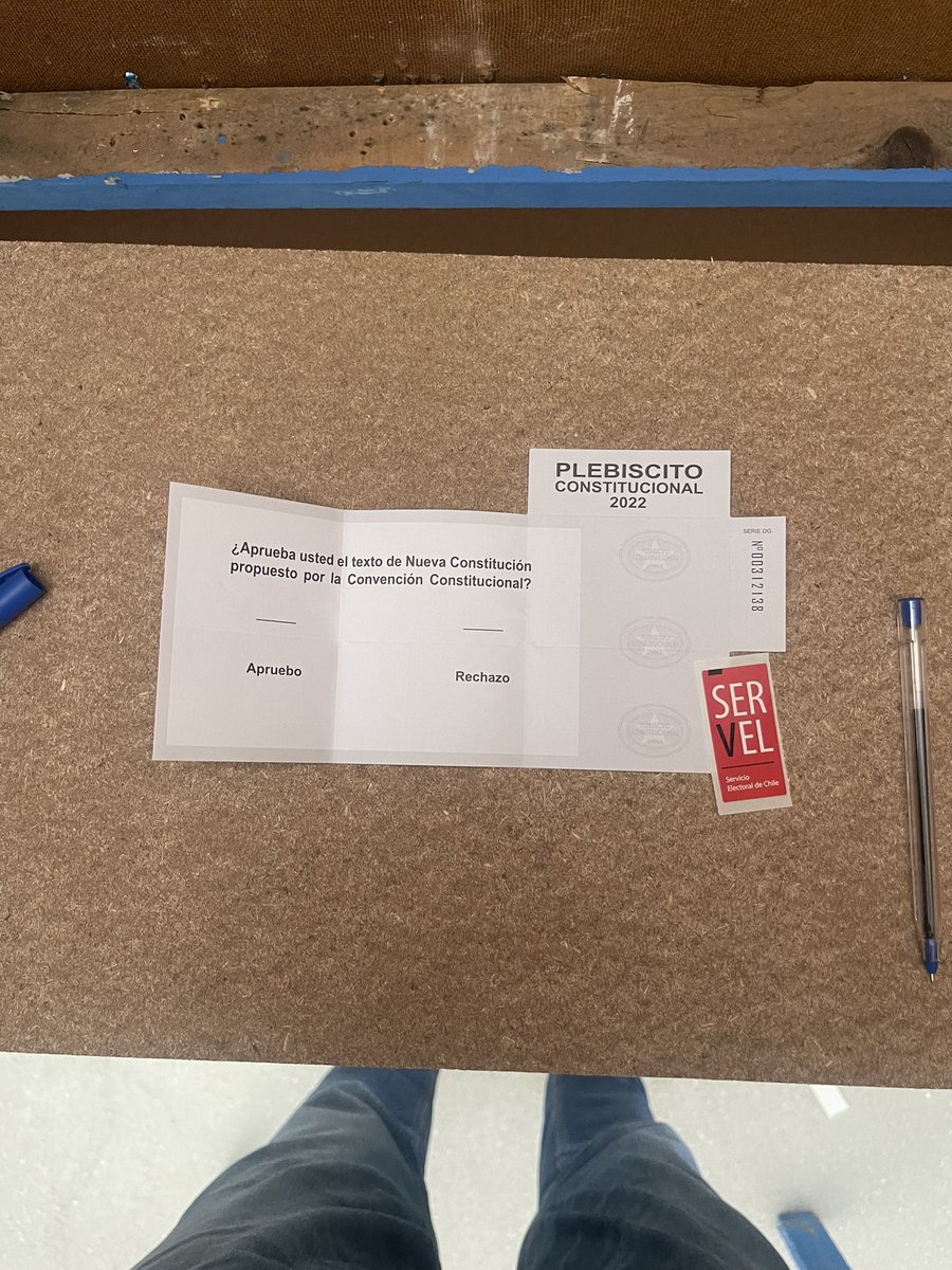 Vote muy rápido en Chamisero fue una gran sedición habilitar el colegio Alianza Francesa #PlebiscitoConstitucional