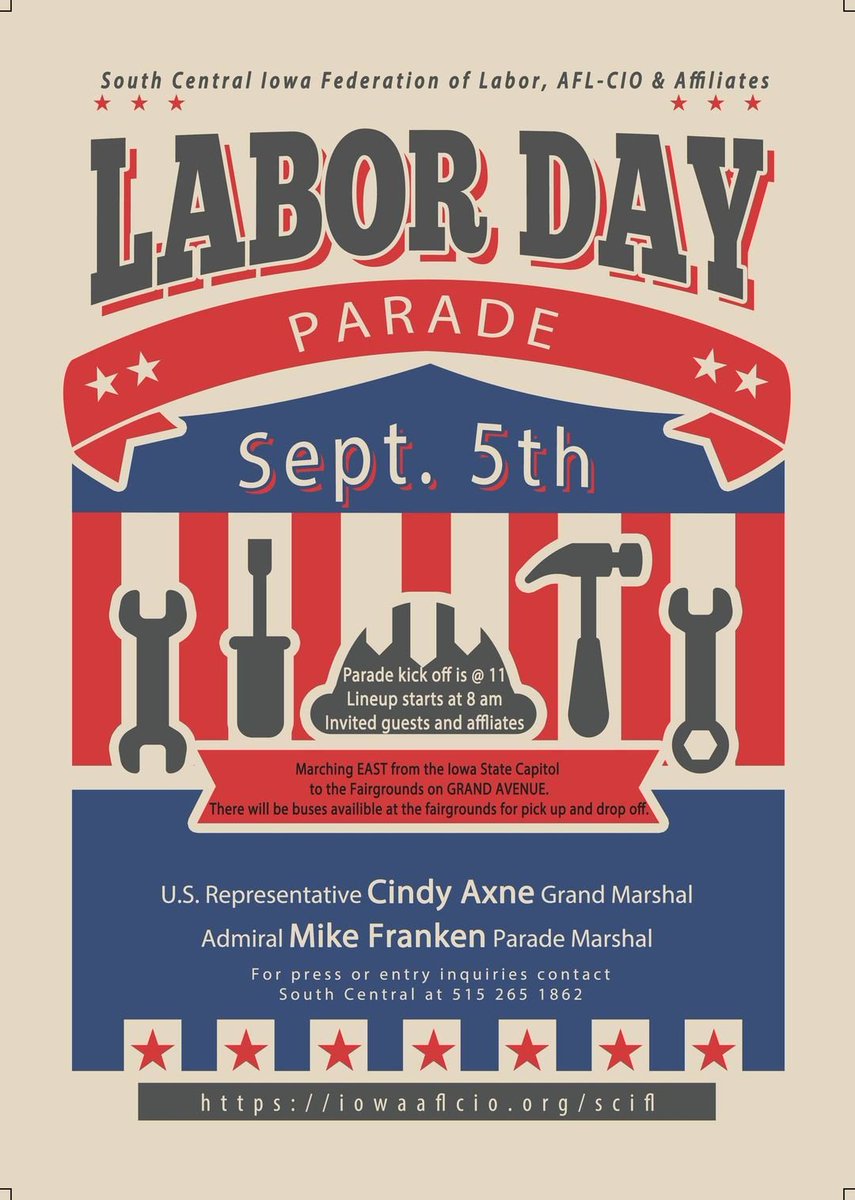 MatsonForHouse's tweet image. Looking forward to seeing everyone at the Labor Day Parade tomorrow! If you'd like to be there with #TeamMatson and need a shirt, let me know so I can bring one for you. I'll be with the @polkdems group around 10:30am on the east side of the Capitol! #UnionStrong #Solidarity