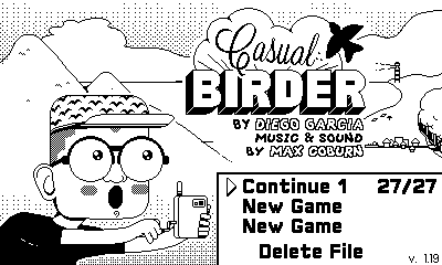 Jay8ee's tweet photo. Finished Casual Birder on @playdate. Loved the writing and concept. GG @Radstronomical! https://t.co/tTouEd5Q5g
