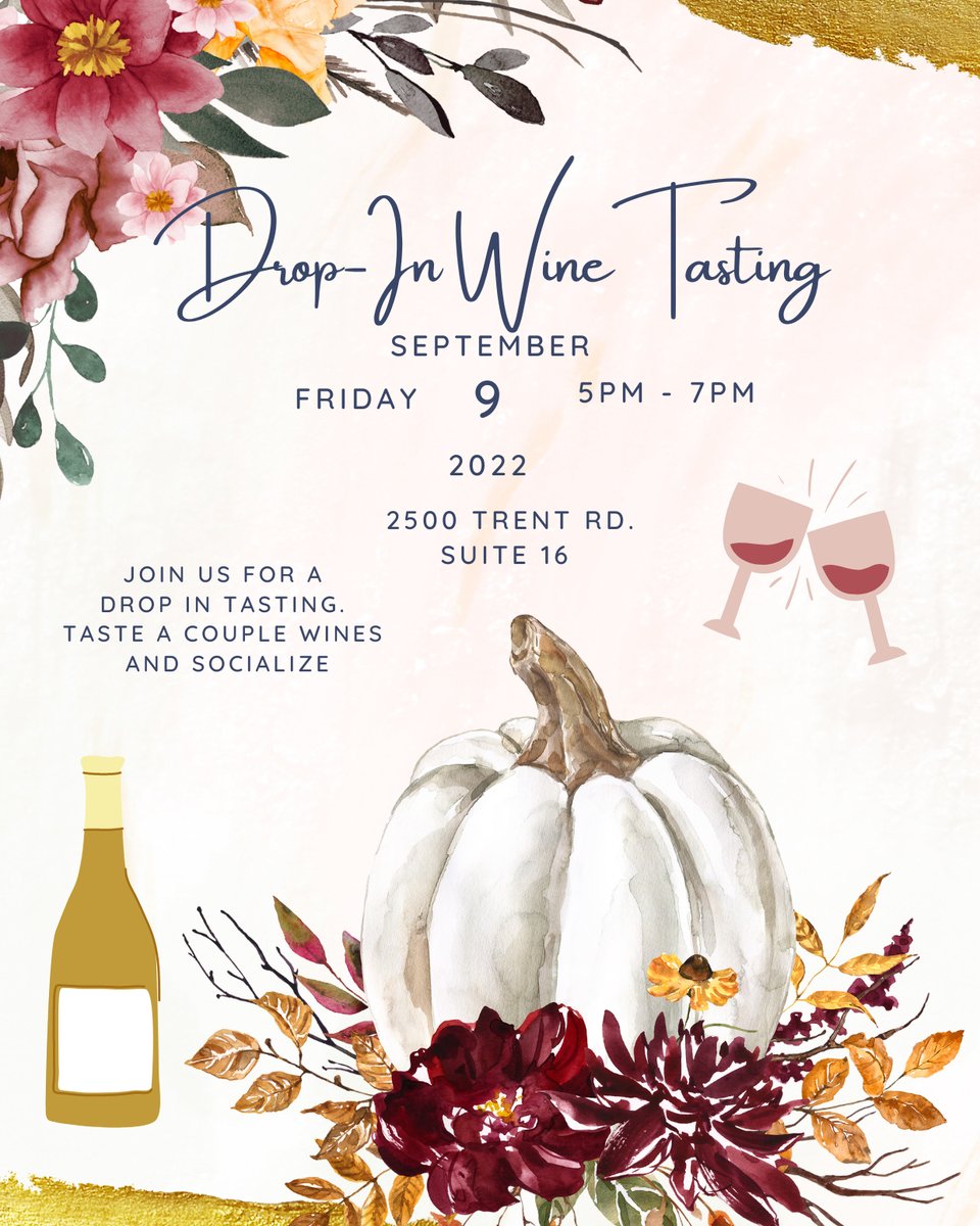 CravinWine's tweet photo. Join us for Friday, September 9, from 5 pm to 7pm! Taste a couple wines and socialize with us! https://t.co/4kVoi9x5UU