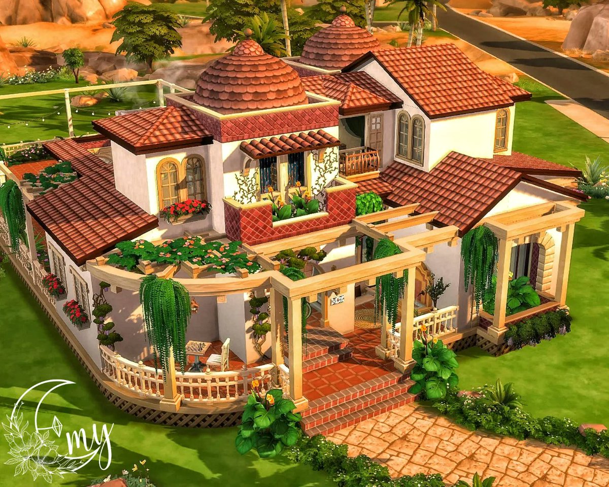 Emy_Builds's tweet photo. Hey all! 
This recent build is inspired by my recent trip to Spain. On the gallery ready for download. @TheSims @TheSimCommunity #ShowUsYourBuilds #TheSims #TheSims4 #PS5 https://t.co/f5HdKN3ymV