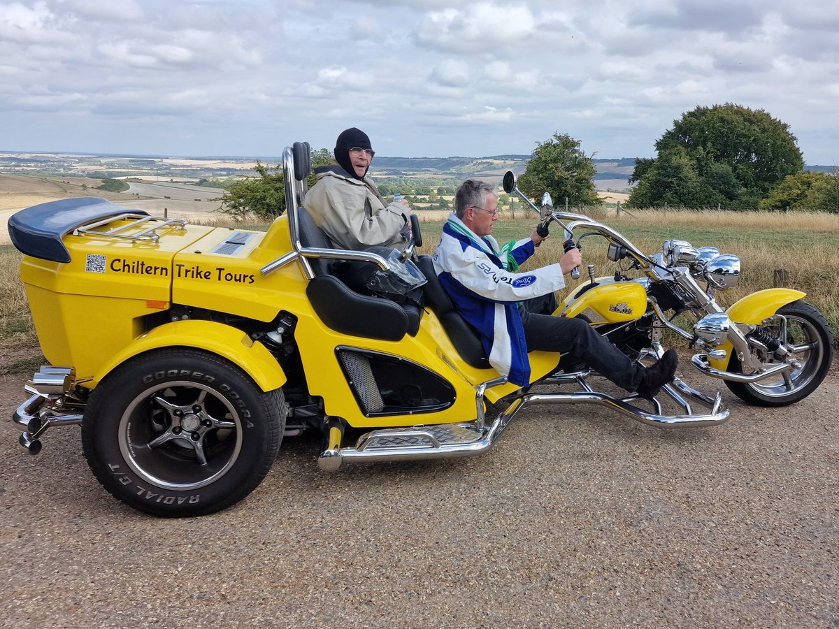 ChilternTrikes's tweet photo. What better way to celebrate a special day than with a Chiltern Trike Tour? Happy 90th birthday! 🎉😎 https://t.co/9RpNvHFH6c