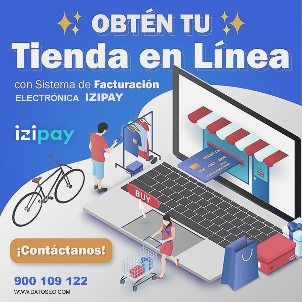 Dataseo2's tweet image. 🚀 TIENDA ONLINE
===============
✅ Catálogo virtual 
✅ Boton de whatsapp
✅ Boton de redes sociales
===============
📲 900109122 
📲 wa.link/ypzzfc
🌟 datoseo.com
===============
#GoogleAds #Ads #Leads #CTR #cpc #Kpi #Remarketing #DiseñoWeb #GoogleAds #Seo