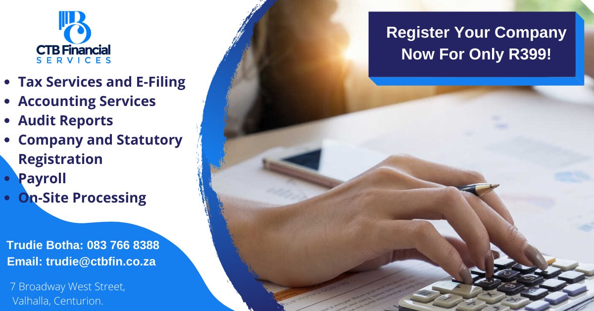 CTB Financial Services (Pty) Ltd. Contact us now for all your small to medium sized business needs