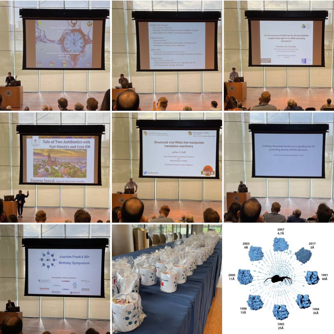 edward_eng's tweet photo. The #JF80 symposium was a wonderful celebration honoring @joachimfrank. 

His contributions to the #ribosome &amp; #cryoEM fields enabled a community of scientists and have foundational impact on future research. Happy birthday and thanks to everyone that made today an amazing event. https://t.co/opOTU8ggtM
