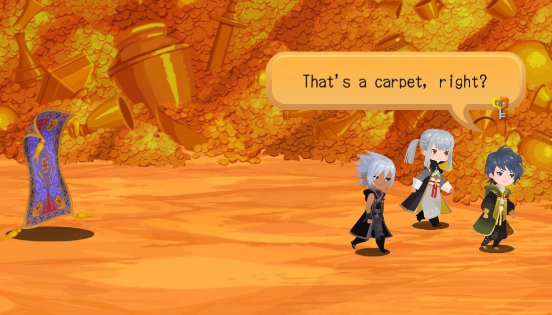 khxquotes's tweet photo. Hermod : That's a carpet, right?
Xehanort : Yep. Walking like a person.

Hermod : That's Eraqus, right?
Xehanort : Yep. Walking like a carpet.

#KingdomHearts #KHDR https://t.co/sGhytY7X9g