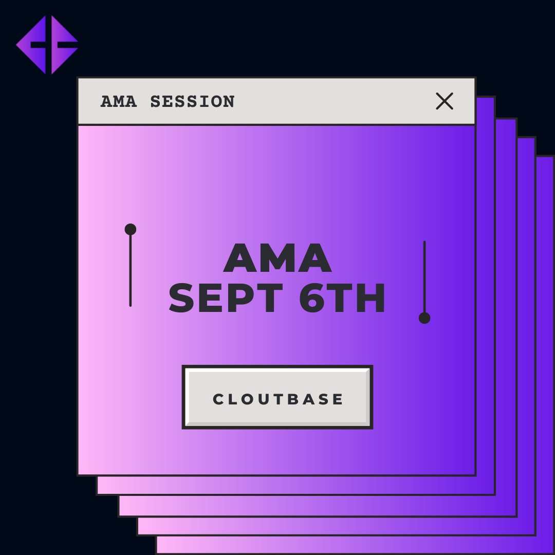 thecloutbase's tweet photo. We are absolutely thrilled to announce that our next AMA on twitter spaces TUESDAY SEPT 6TH🎉

Stay close to find out what’s on the agenda. Get your questions ready!

Make sure you click the bell to get notified for when we go LIVE!🚀 https://t.co/mtBT5NzeoQ