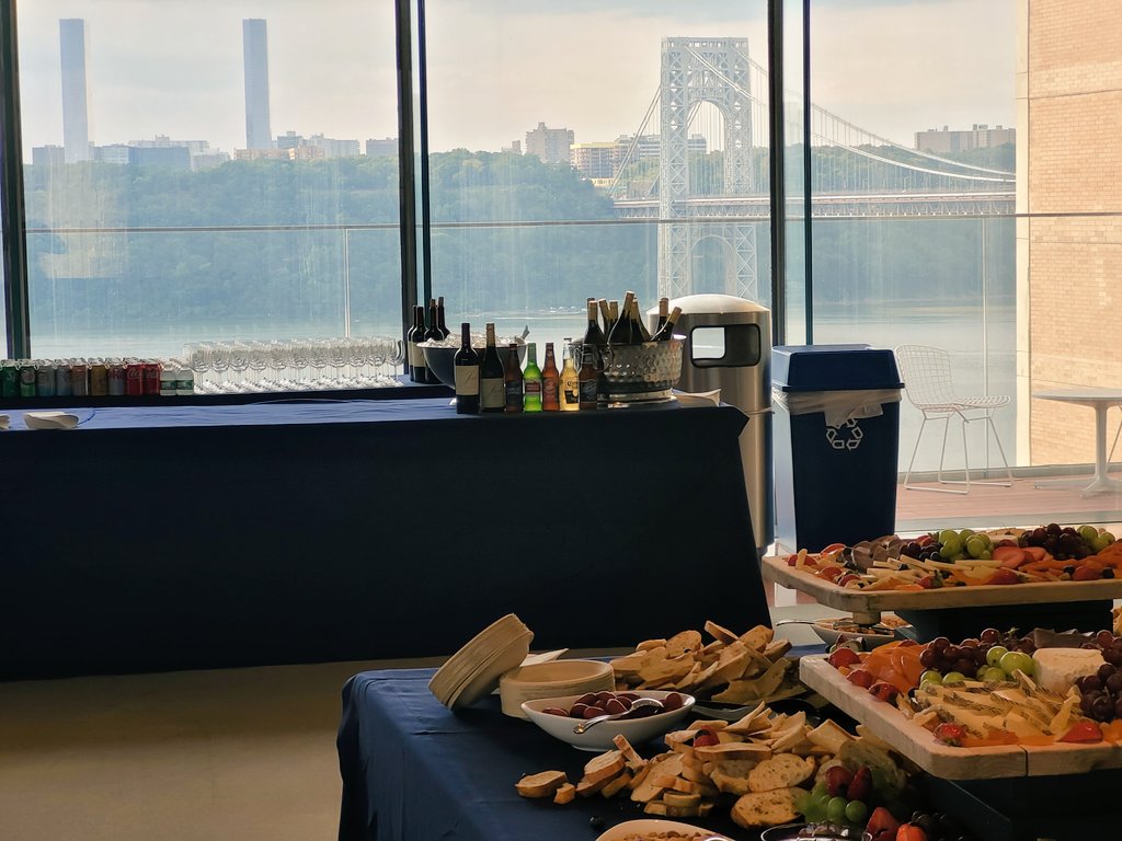 Hashemyaser4's tweet photo. And now cheese and wine with the beautiful GW bride in the background at the Vagelos center
#JF80 + https://t.co/IfKgud7IOu