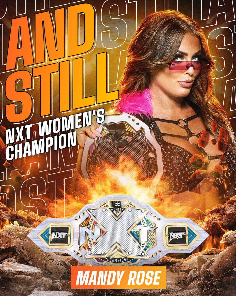 WWENXT's tweet photo. .@WWE_MandyRose makes history! 

#NXTWorldsCollide https://t.co/kPJbxXZ3E5