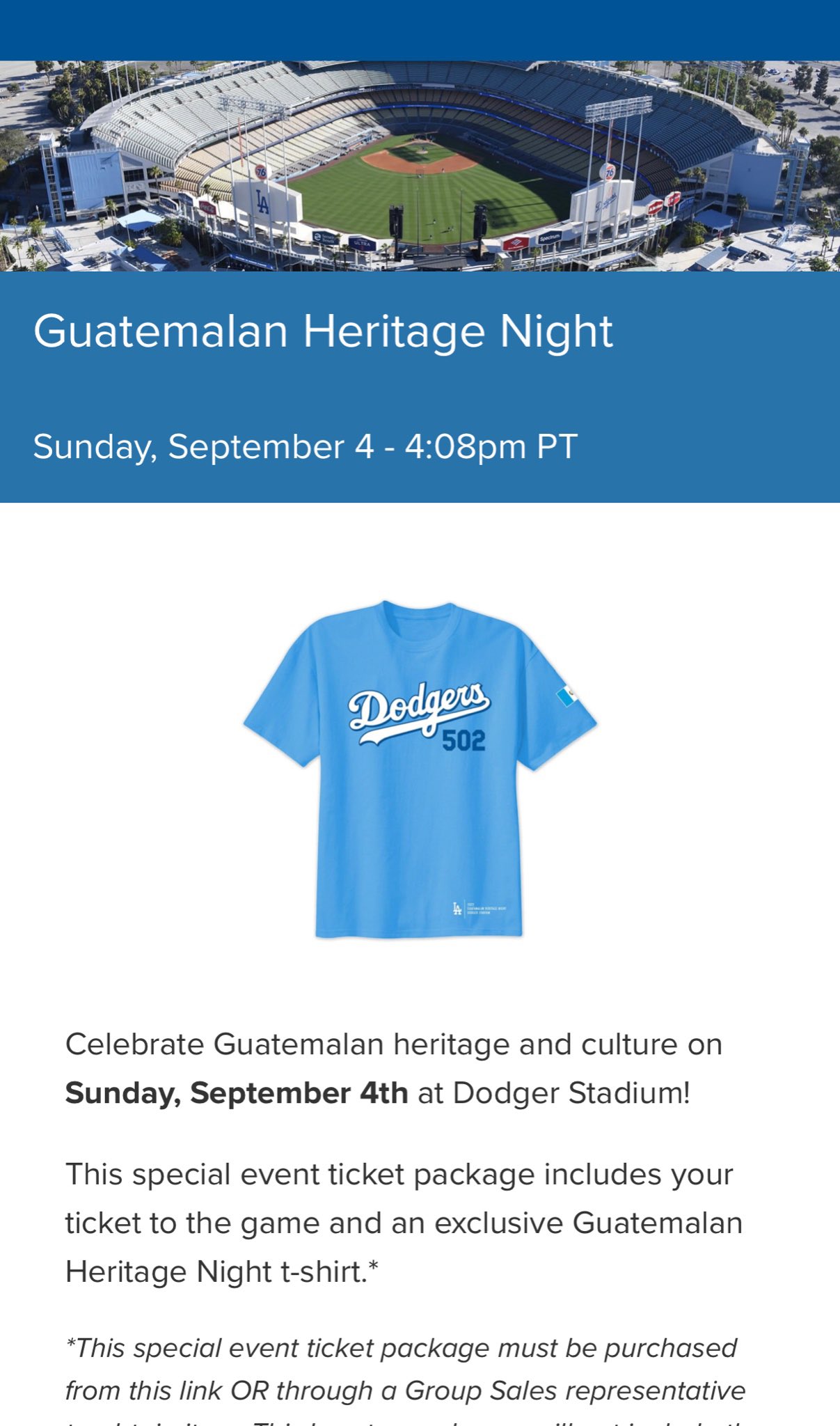 Martin Sanchez on X: If you need me, I'll be at Guatemalan Heritage Night  at Dodgers Stadium.  / X