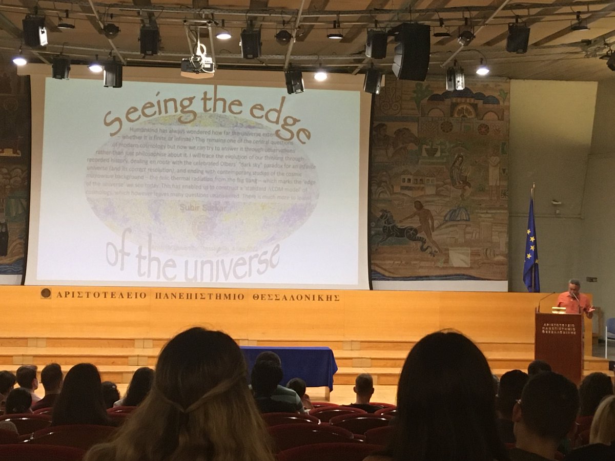 cosmo_of_69's tweet photo. #ChallengeLCDM has started tonight with a great talk by Subir Sarkar, Seeing the Edge of the Universe brought us to the edge of your way of thinking! https://t.co/vFsRHLzB2b