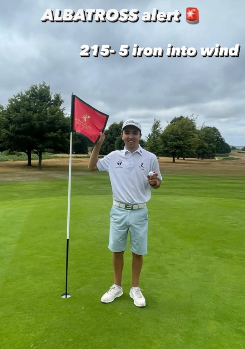 ethanha35965341's tweet photo. Been a great summer playing for @KnoleParkGC Junior Team, @Kent_Golf_  competitions along with Junior Opens all over (thanks taxi Mum) finishing in the top 10 in most with a couple of 1st places. Also my 1st Albatross! Now getting ready for my 2nd year @TheGolfCollege 👍 https://t.co/x13jn9yR3Z