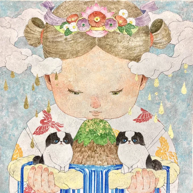 #作品を載せて自分の作品を知ってもらおうこの様な世界観でアート作品を描いています。 