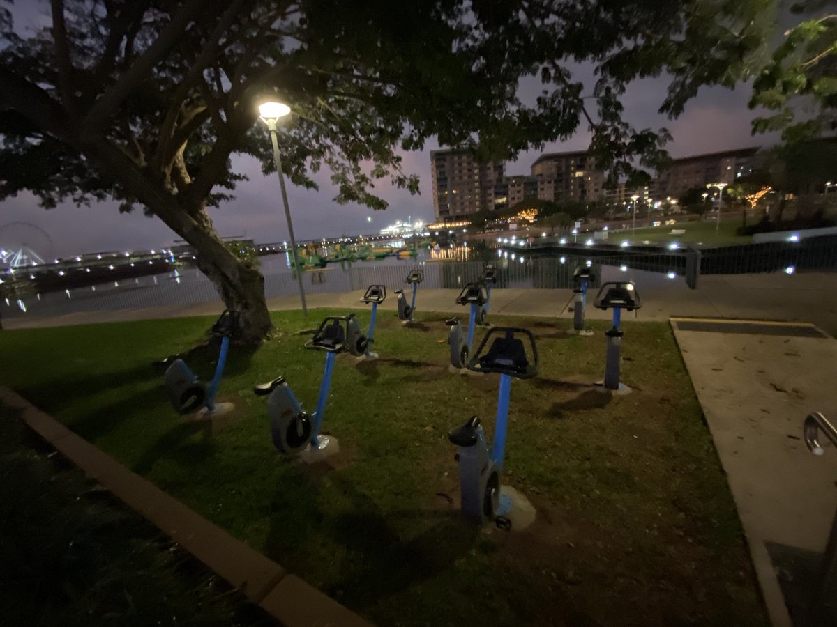 Personally I think bikes are meant to move, but if I had to spin bike I’d rather the Darwin Waterfront early morning than in a gym