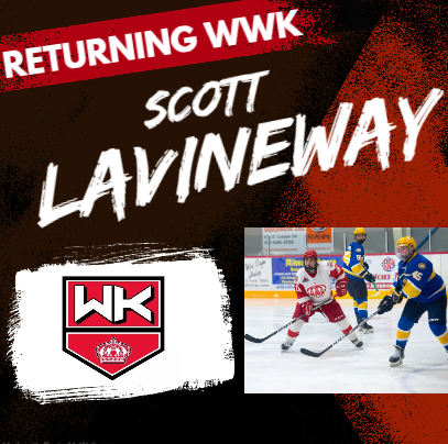 🏒🏒WELCOME BACK🏒🏒
WWK would like to welcome back Scott Lavineway to the team.  Scott will be the Kings Captain this season!